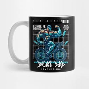 Best Dad Love Cycling Fathers Day Mug